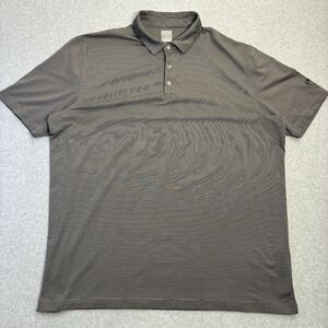 Men’s XXL Callaway Opti-Dri Golf Polo Shirt Gray Striped Short Sleeve